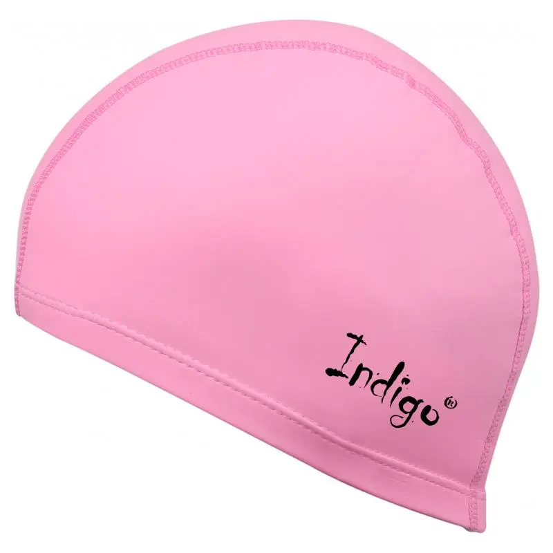 Шапочка для плавания INDIGO ткань с PU пропиткой IN048 от магазина Супер Спорт