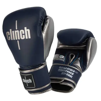 картинка Перчатки бокс Clinch Punch 2.0 темносине-бронзовые С141 